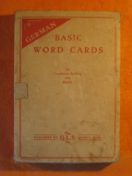 Image for German Basic Word Cards for Vocabulary Building and Review