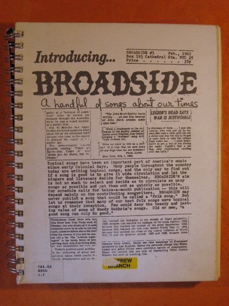 Image for Best of Broadside 1962 - 1988; Anthems of the American Undergroun from the Pages of Broadside Magazine
