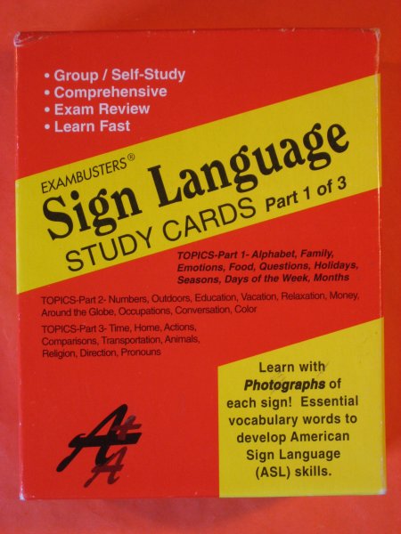 Image for Sign Language Study Cards (Ace's Exambusters)