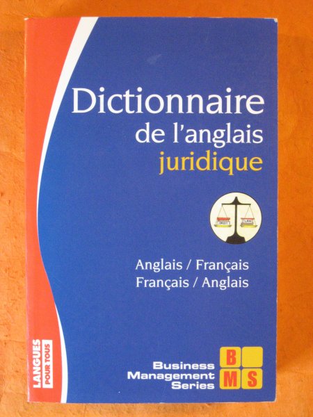 Image for Langues Pour Tous: Dictionnaire De L'Anglais Juridique (French Edition)