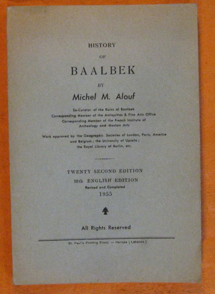 History of Baalbek Image for History of Baalbek