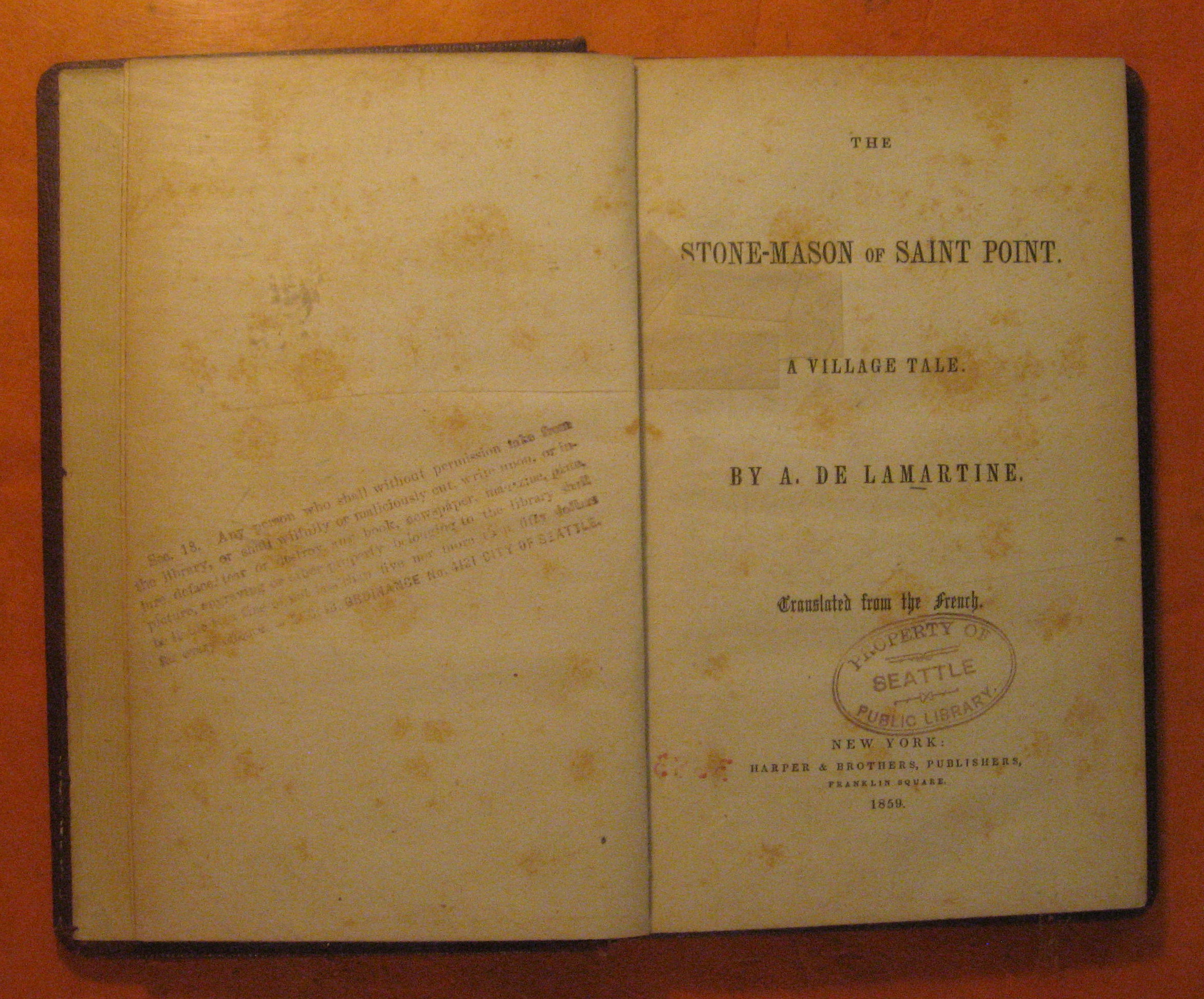 Image for The Stone-Mason of Saint Point: A Village Tale