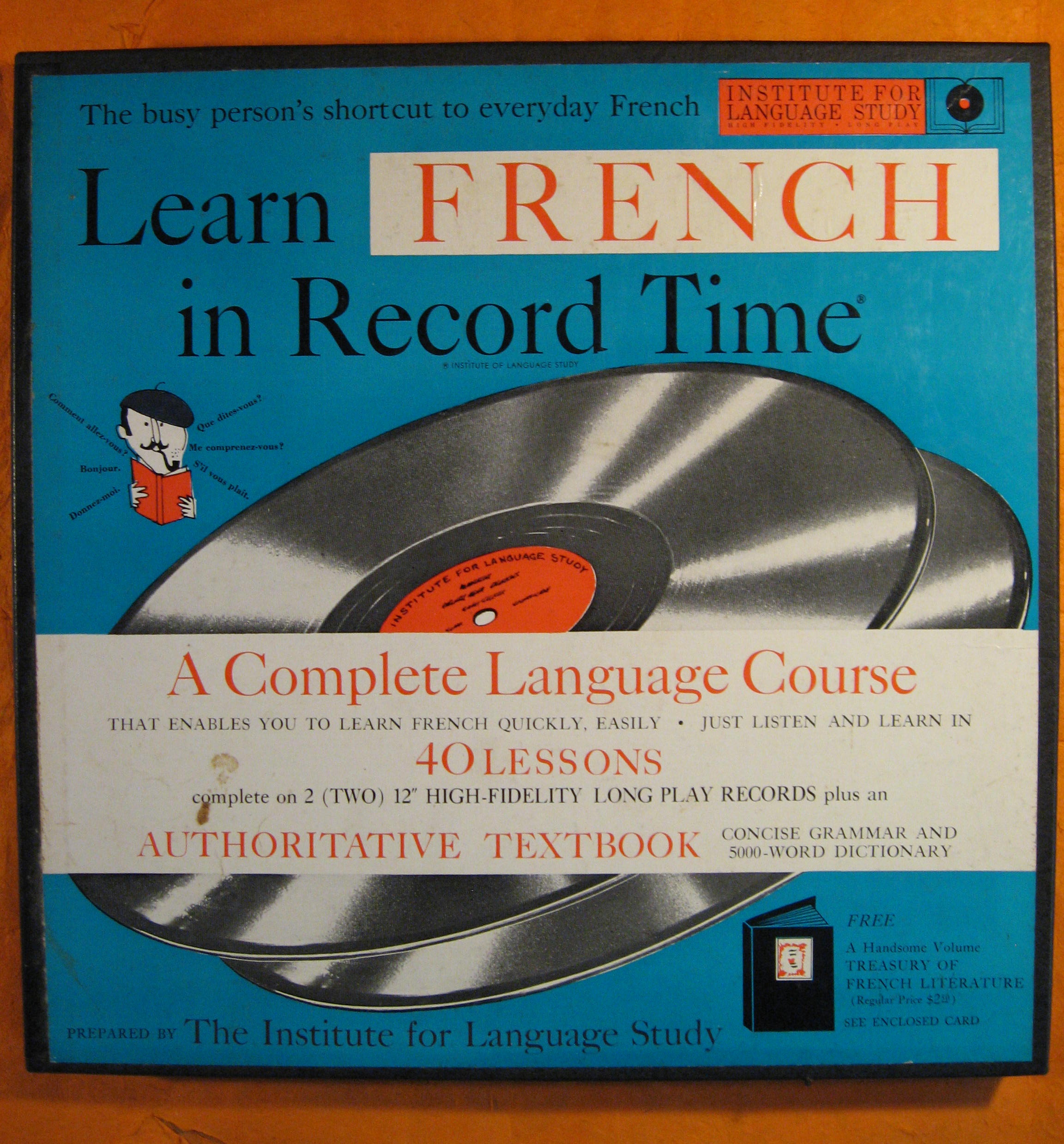 Image for Learn French in Record Time Language Course (Vinyl Albums)